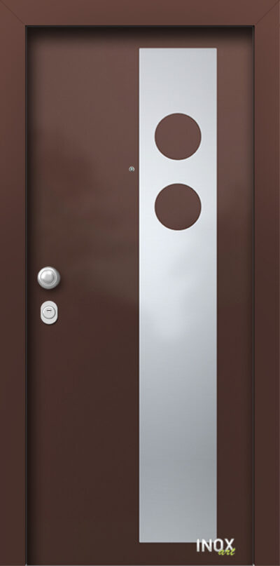 40.4220 RAL8017 porta asfaleias metaliki