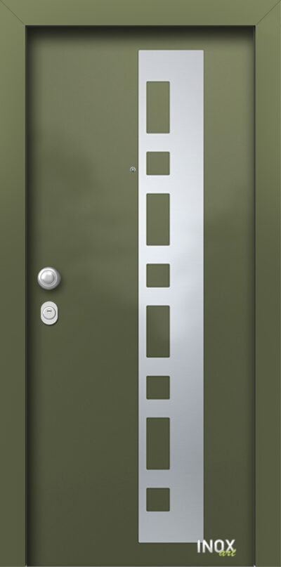 40.4250 RAL6003 porta asfaleias metaliki