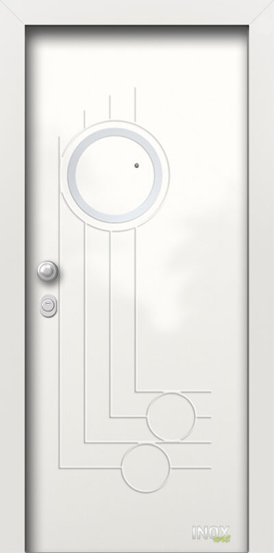 40.4320 RAL9016 porta asfaleias metaliki