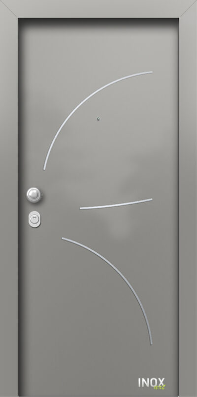40.4340 RAL9007 porta asfaleias metaliki