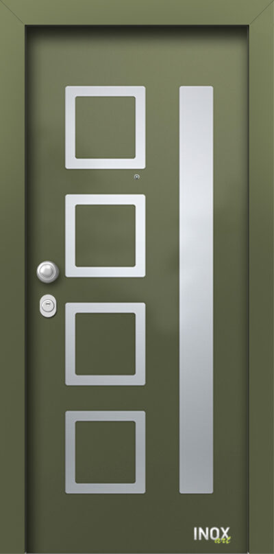 40.4750 RAL6003 porta asfaleias metaliki