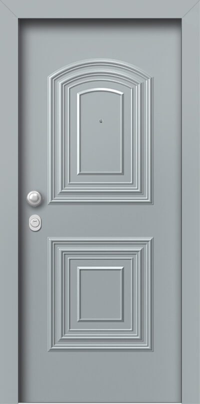 40.8020 RAL7040 paradosiaka porta asfaleias alouminiou