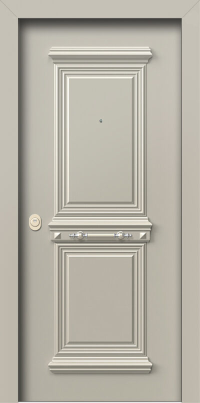 40.8120 RAL7032 paradosiaka porta asfaleias alouminiou