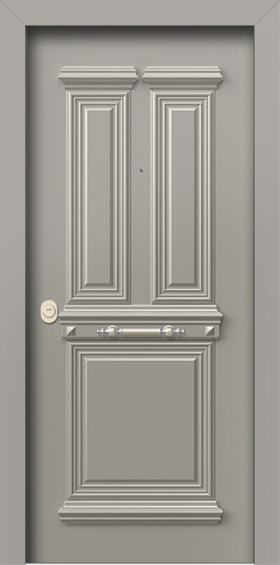 40.8130 RAL7030 paradosiaka porta asfaleias alouminiou