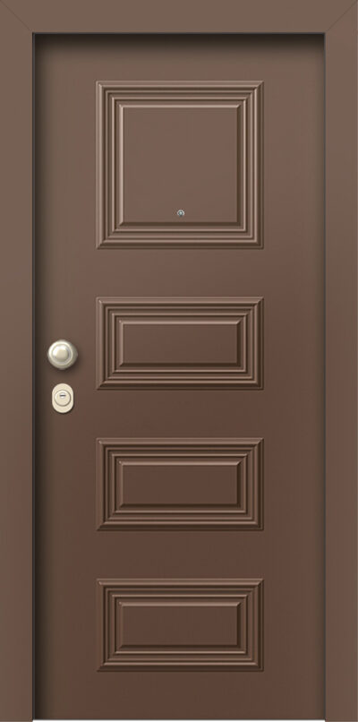 40.8150 RAL8014 paradosiaka porta asfaleias alouminiou