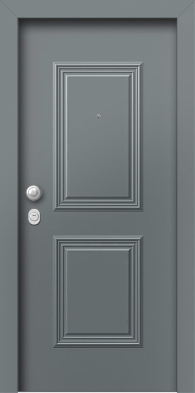 40.8160 RAL7012 paradosiaka porta asfaleias alouminiou