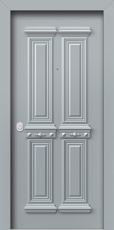 40.8180 RAL7040 paradosiaka porta asfaleias alouminiou