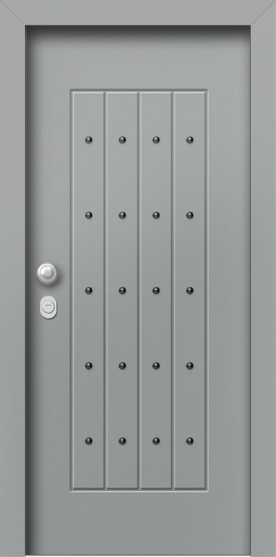 40.8800M RAL7042 Venezia porta asfaleias alouminiou