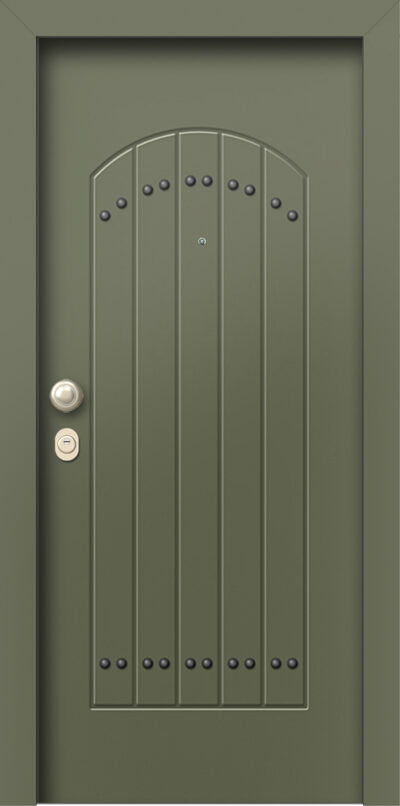 40.8820M RAL6003 Venezia porta asfaleias alouminiou