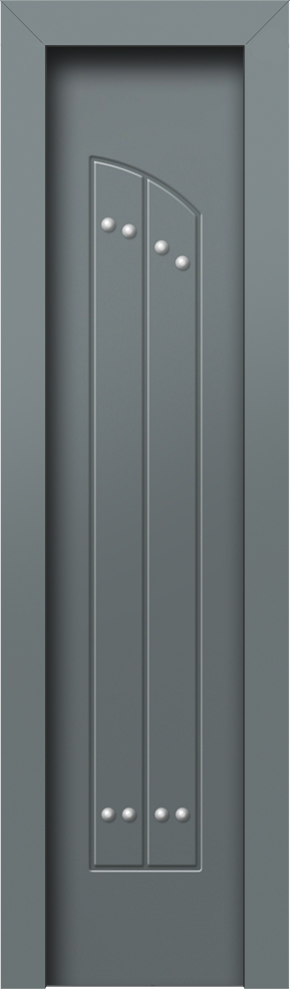 40.8920R RAL7012 Venezia plaino portas asfaleias alouminiou