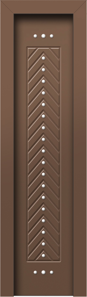 40.8940 RAL8014 Venezia plaino portas asfaleias alouminiou