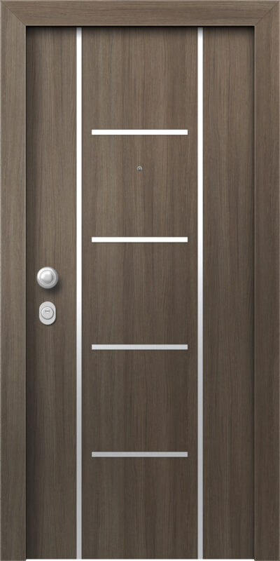 40.9110 Marron laminate porta asfaleias metaliki