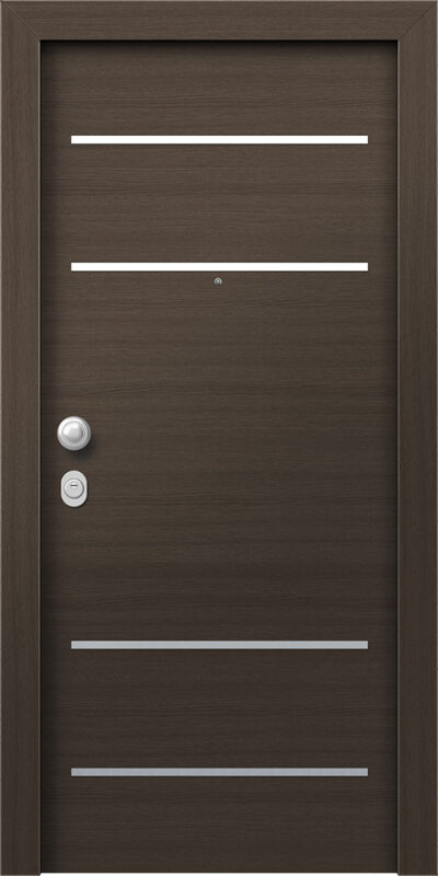 40.9600 Wenge laminate porta asfaleias metaliki