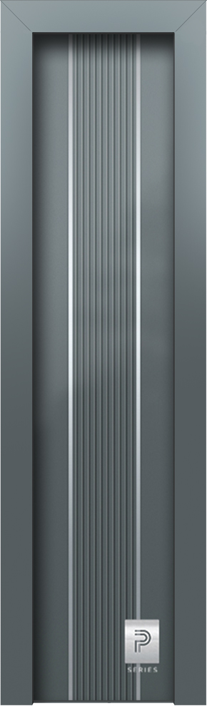 40.S 2143 H1 RAL7012 premium plaino portas asfaleias alouminiou